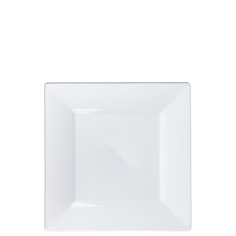 White square 2024 disposable plates